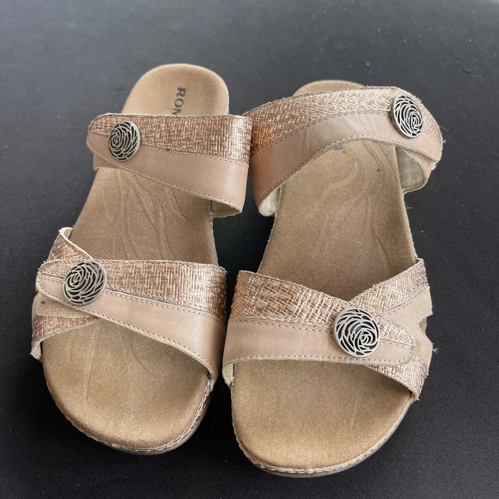 Romika Textured Sole Sandals in Brown - Picture 3 of 3